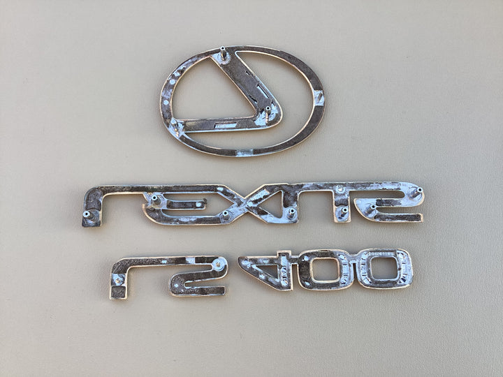 1990-1994 Lexus LS400 Trunk Emblem Set Gold