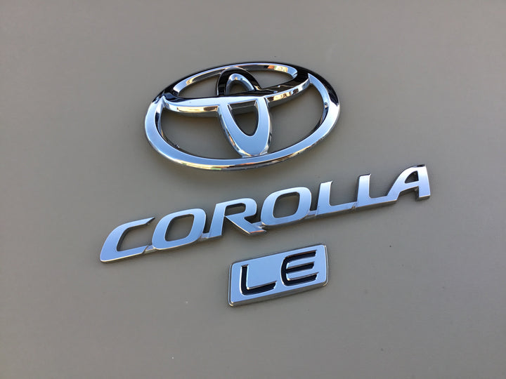 2009-2013 Toyota Corolla LE Trunk Emblem Set