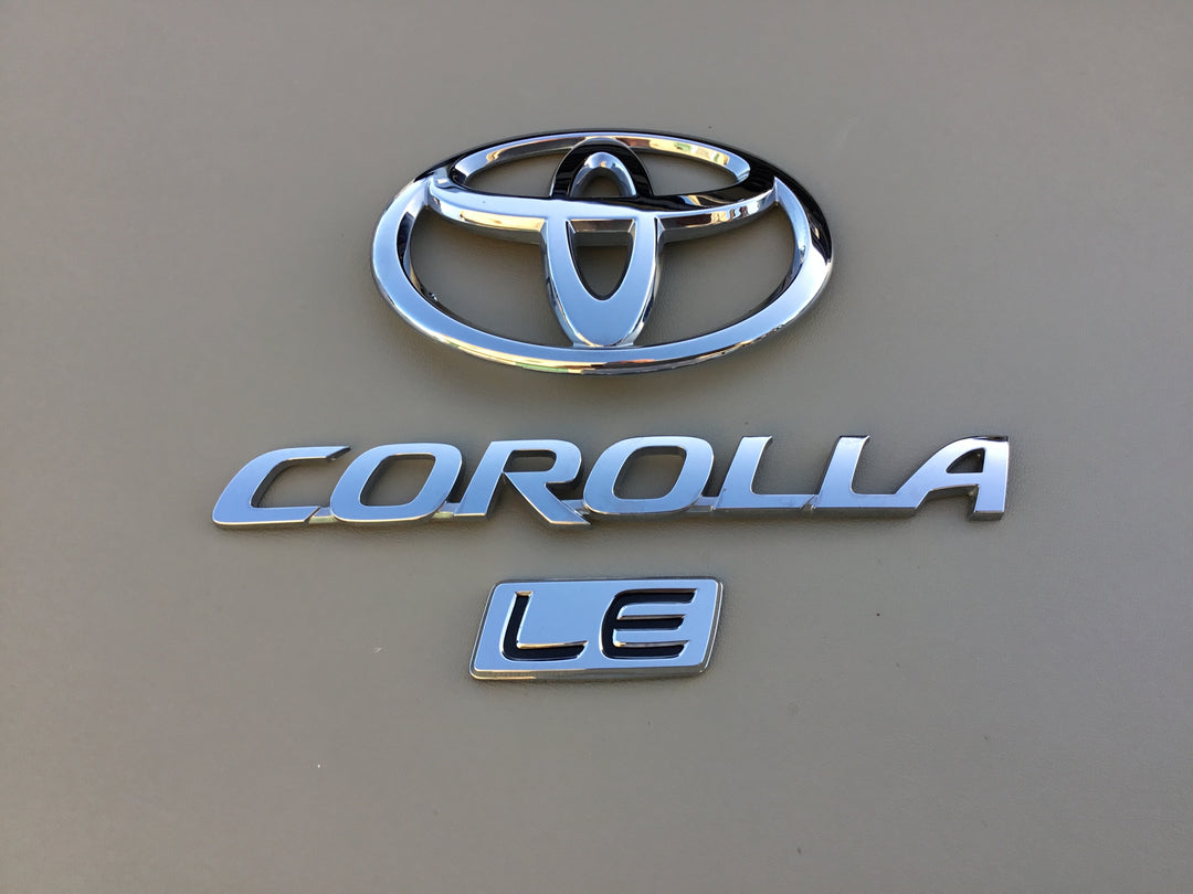 2009-2013 Toyota Corolla LE Trunk Emblem Set