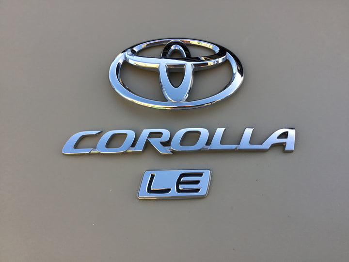 2009-2013 Toyota Corolla LE Trunk Emblem Set