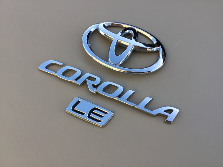 2009-2013 Toyota Corolla LE Trunk Emblem Set