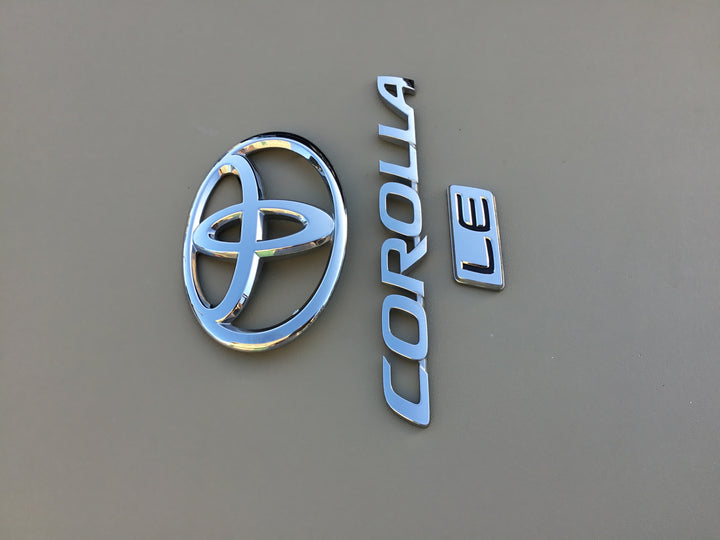 2009-2013 Toyota Corolla LE Trunk Emblem Set