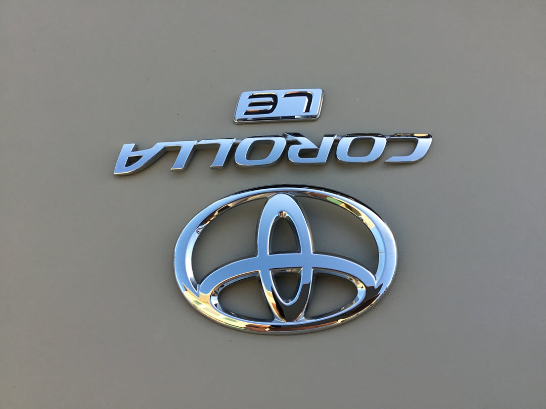 2009-2013 Toyota Corolla LE Trunk Emblem Set