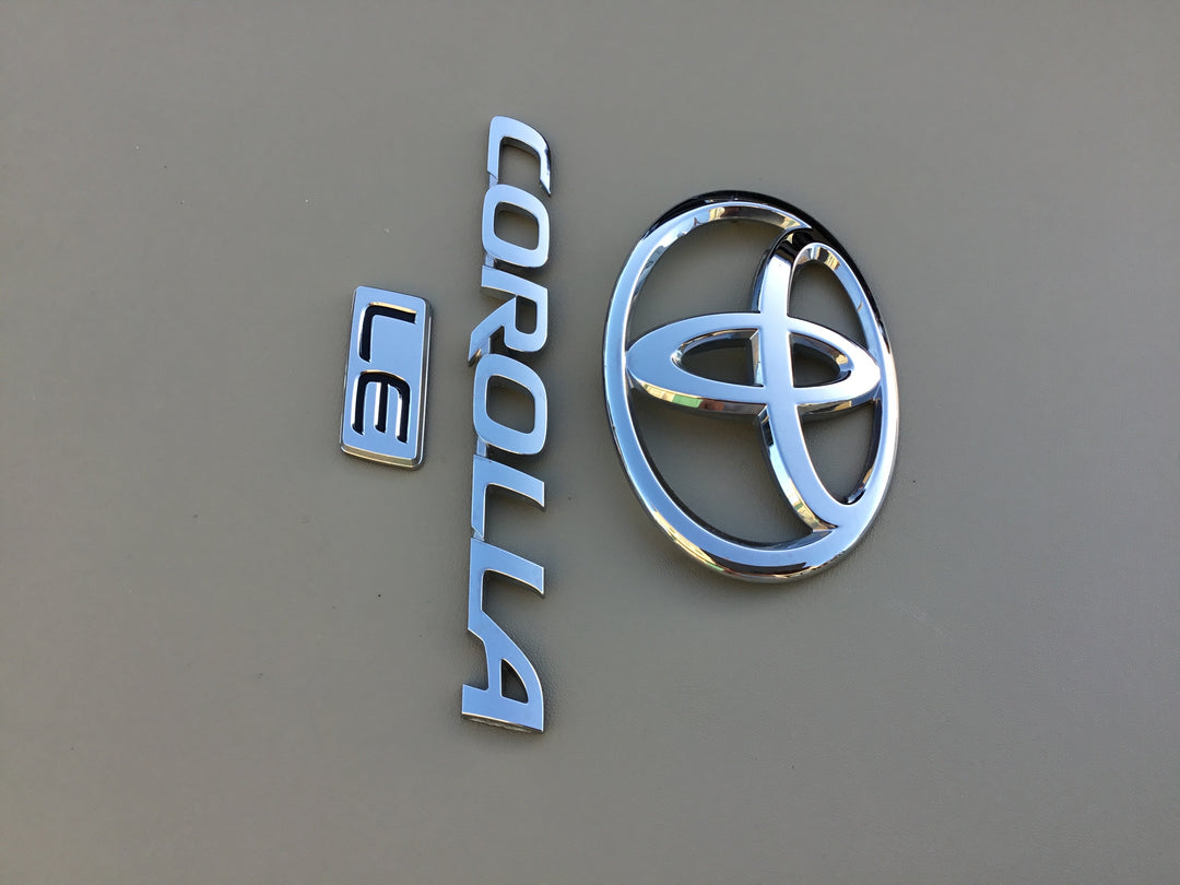 2009-2013 Toyota Corolla LE Trunk Emblem Set