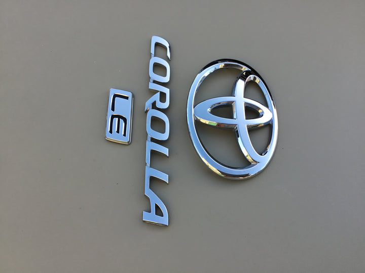 2009-2013 Toyota Corolla LE Trunk Emblem Set