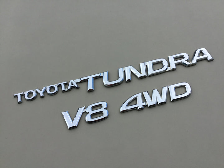 2000-2006 Toyota Tundra V8 4WD Tailgate Emblem Set