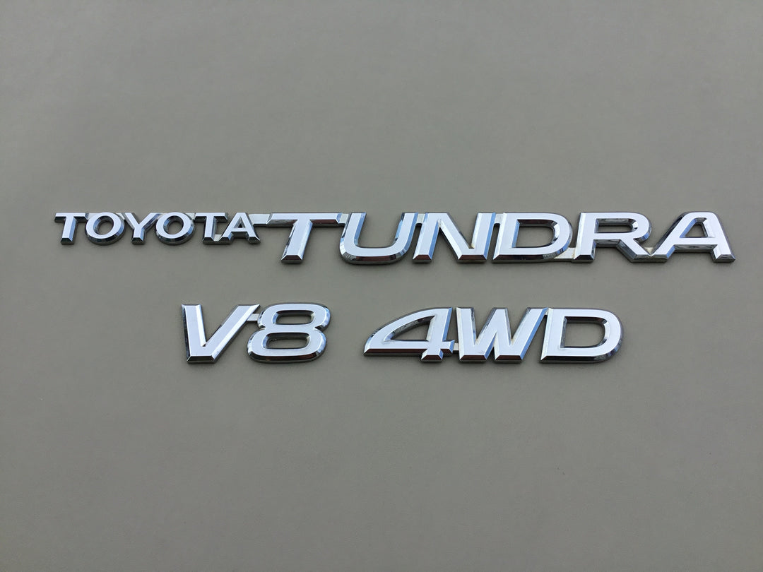 2000-2006 Toyota Tundra V8 4WD Tailgate Emblem Set