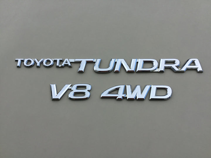 2000-2006 Toyota Tundra V8 4WD Tailgate Emblem Set