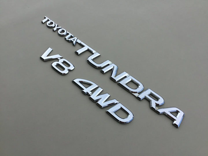 2000-2006 Toyota Tundra V8 4WD Tailgate Emblem Set