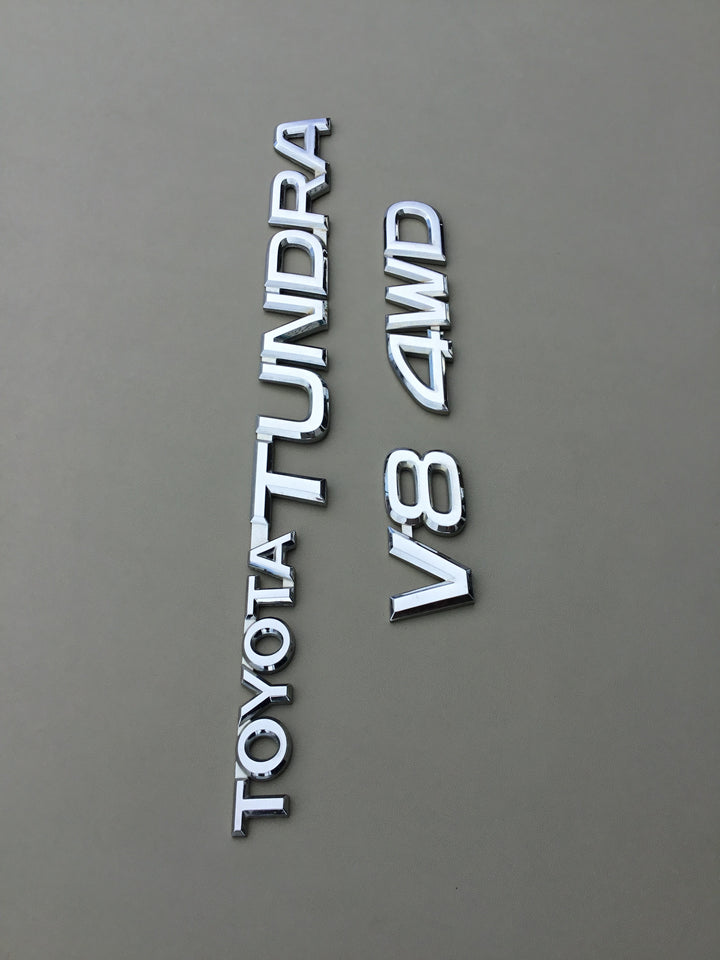 2000-2006 Toyota Tundra V8 4WD Tailgate Emblem Set