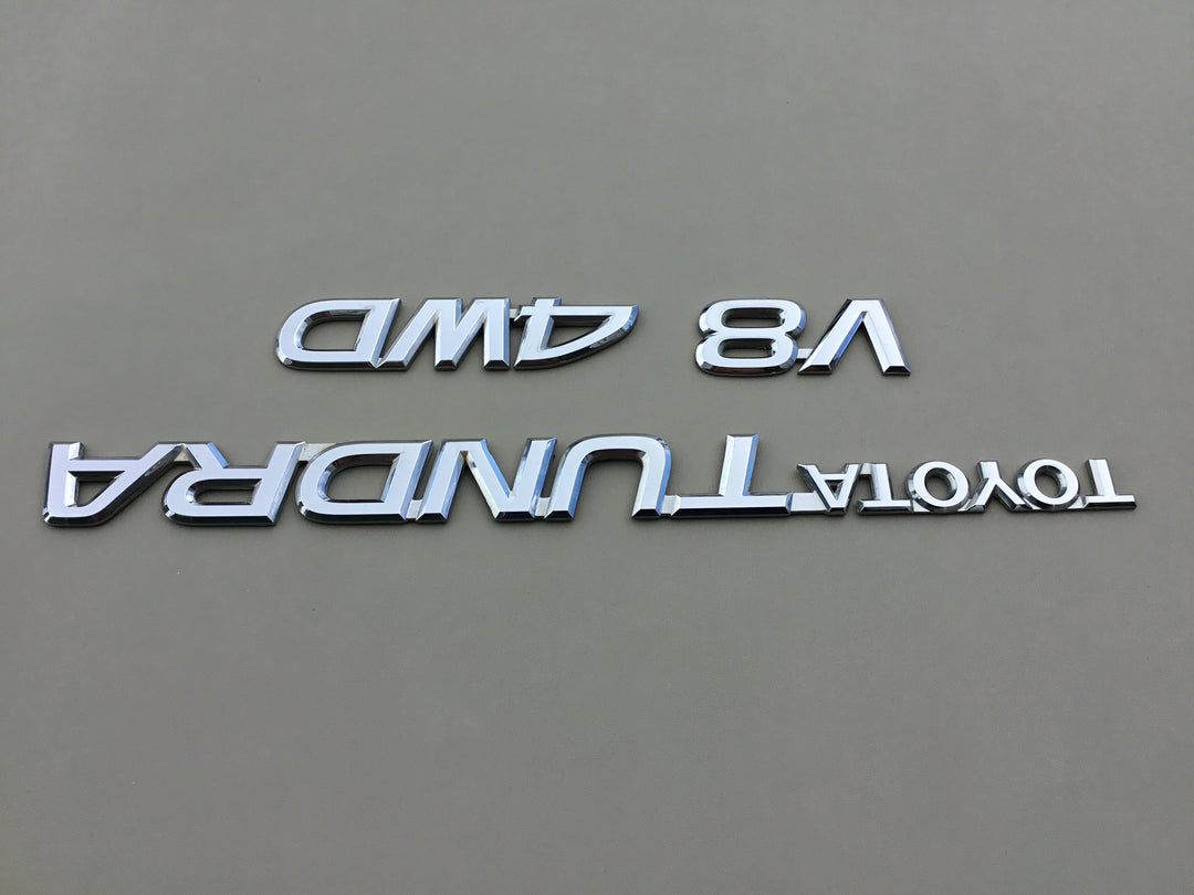 2000-2006 Toyota Tundra V8 4WD Tailgate Emblem Set