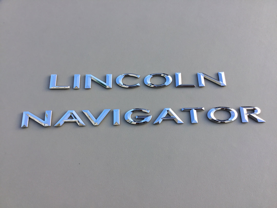 2007-2014 Lincoln Navigator Tailgate Letter Emblem Set