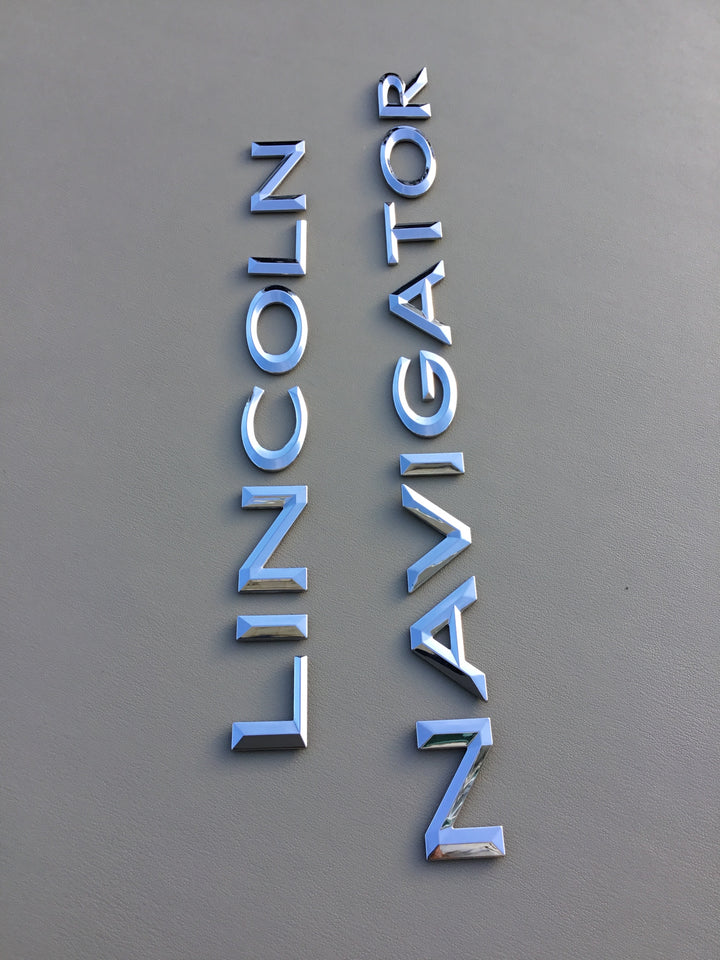 2007-2014 Lincoln Navigator Tailgate Letter Emblem Set