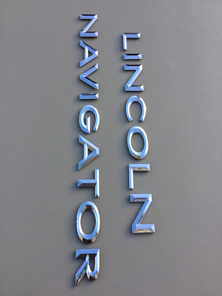 2007-2014 Lincoln Navigator Tailgate Letter Emblem Set