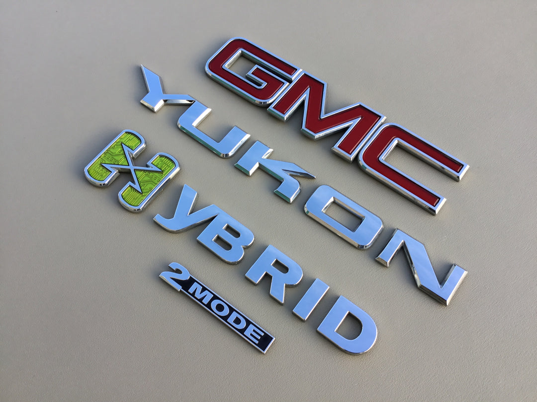 2008-2010 GMC Yukon Hybrid 2 Mode Tailgate Emblem Set