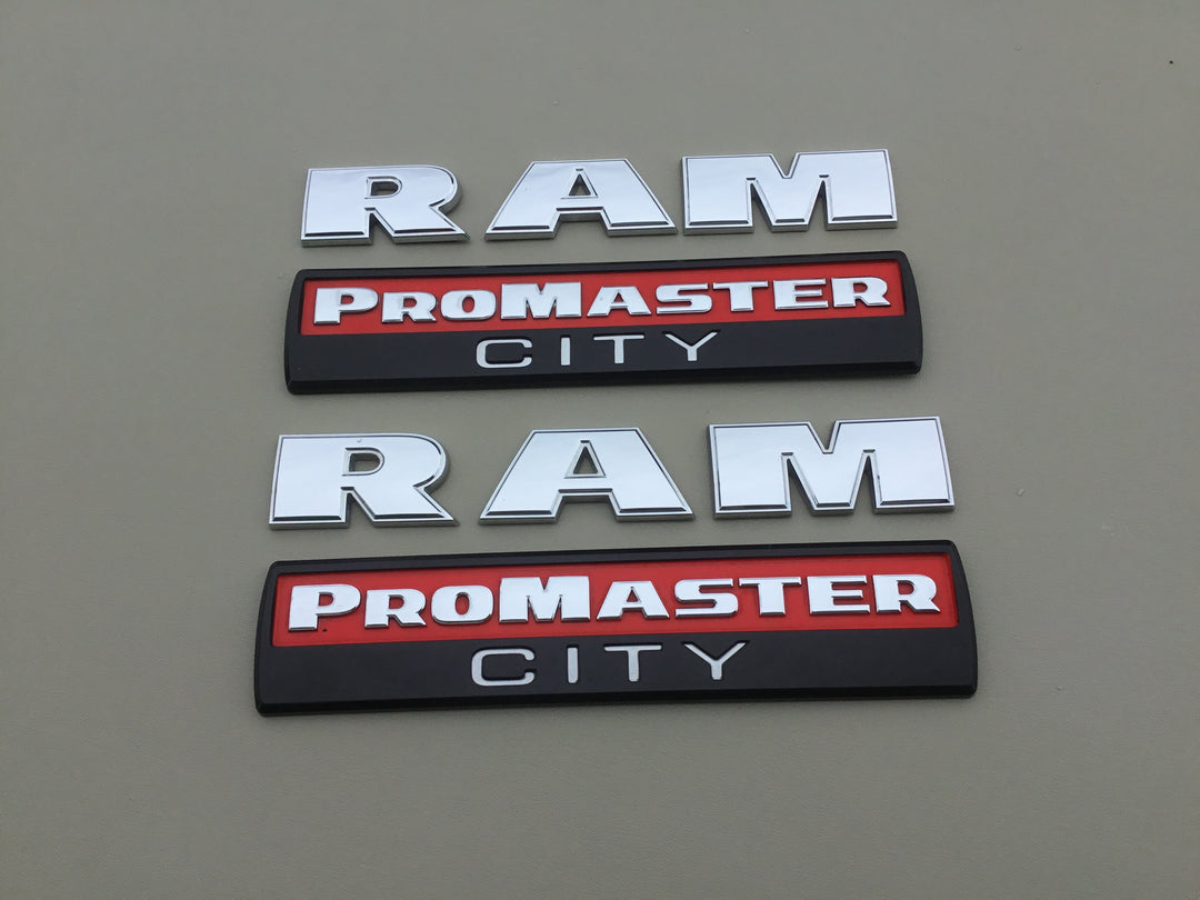 2015-2022 Dodge Ram ProMaster City Fender Emblem Set