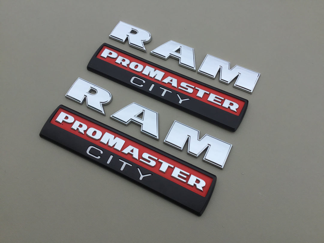 2015-2022 Dodge Ram ProMaster City Fender Emblem Set