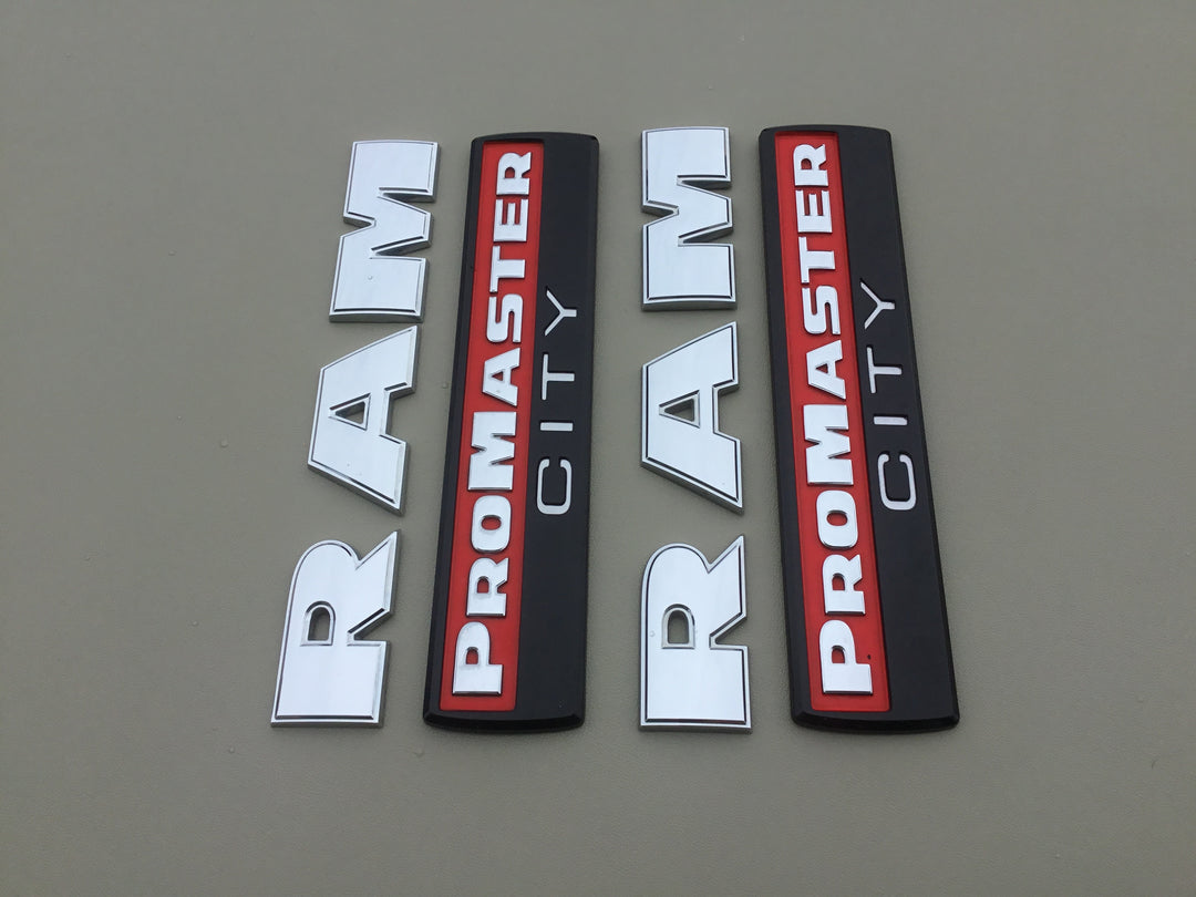 2015-2022 Dodge Ram ProMaster City Fender Emblem Set