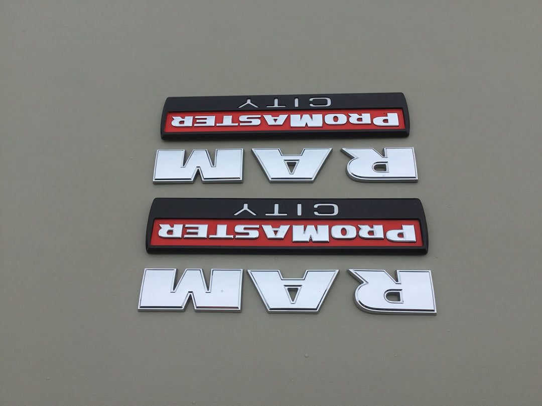 2015-2022 Dodge Ram ProMaster City Fender Emblem Set