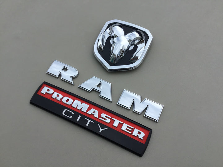2015-2022 Dodge Ram ProMaster City Tailgate Emblem Set