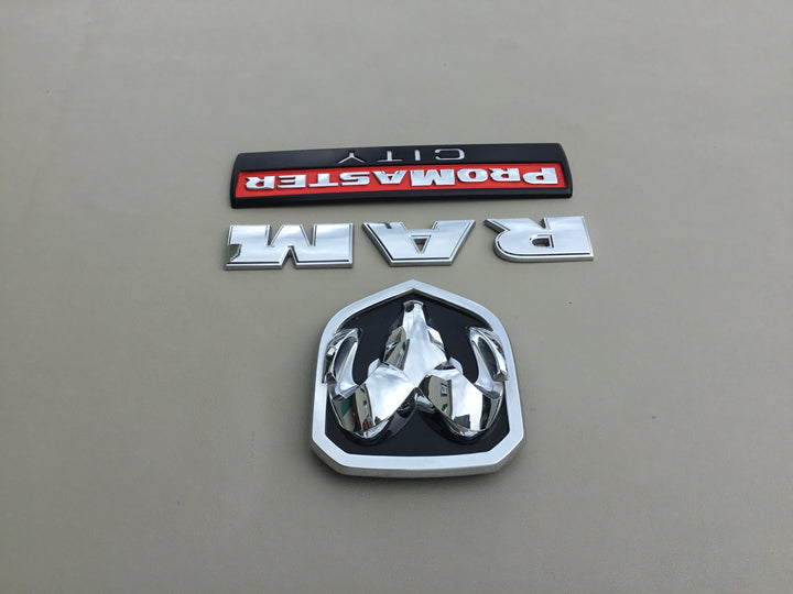 2015-2022 Dodge Ram ProMaster City Tailgate Emblem Set