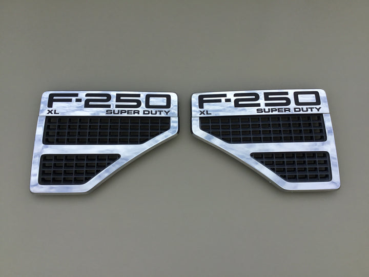 2008-2010 Ford F-250 XL Super Duty Fender Emblem Set