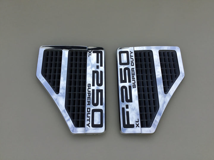 2008-2010 Ford F-250 XL Super Duty Fender Emblem Set