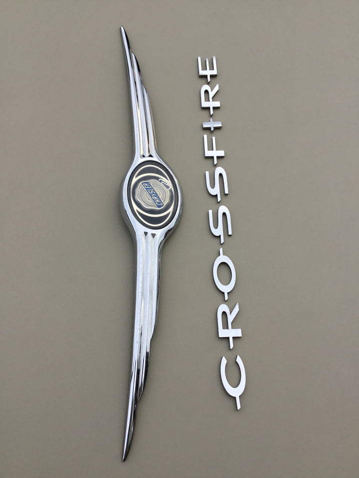 2004-2008 Chrysler Crossfire Trunk Emblem Set