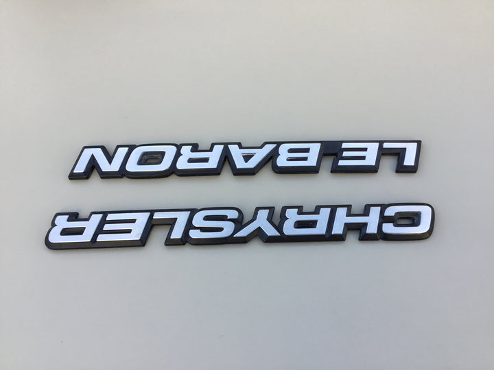 1987-1991 Chrysler LeBaron Trunk Emblem Set