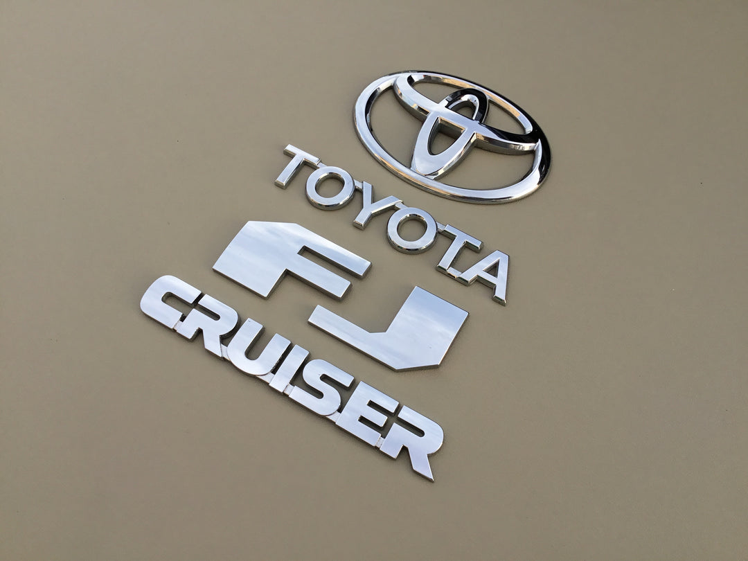 2007-2014 Toyota FJ Cruiser Tailgate Emblem Set