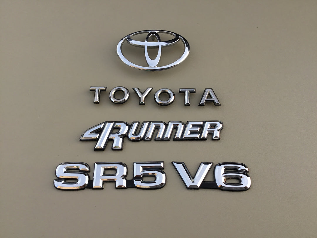 1990-1995 Toyota 4Runner SR5 V6 Tailgate Emblem Set