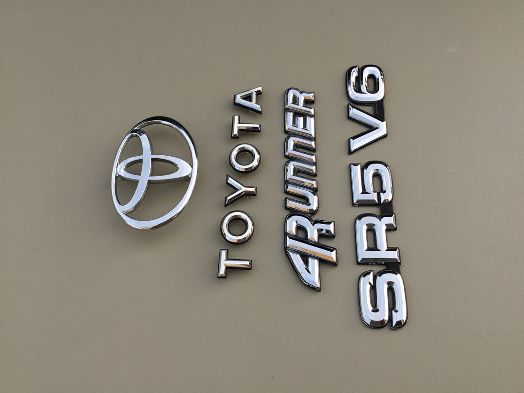 1990-1995 Toyota 4Runner SR5 V6 Tailgate Emblem Set