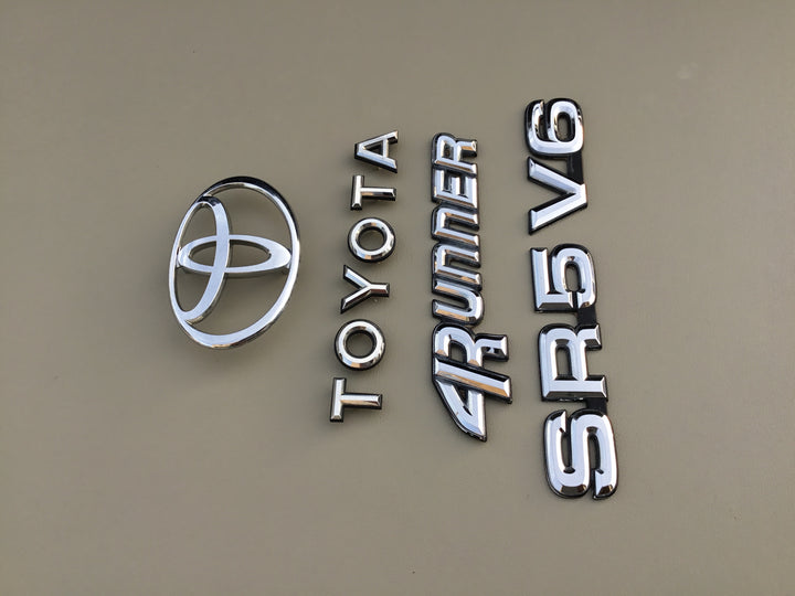 1990-1995 Toyota 4Runner SR5 V6 Tailgate Emblem Set