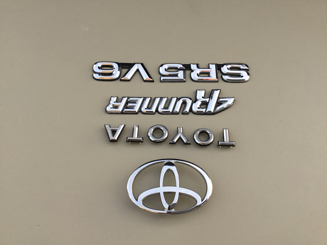 1990-1995 Toyota 4Runner SR5 V6 Tailgate Emblem Set