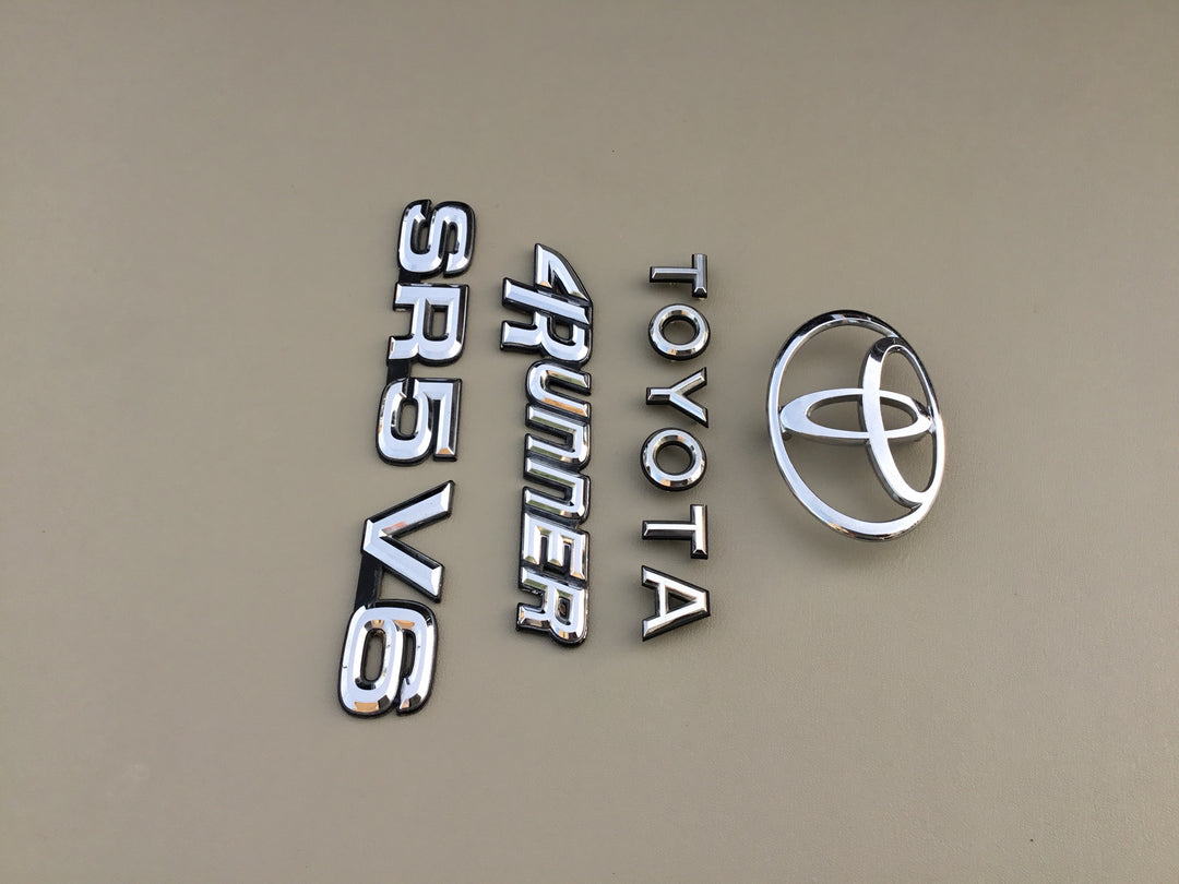 1990-1995 Toyota 4Runner SR5 V6 Tailgate Emblem Set