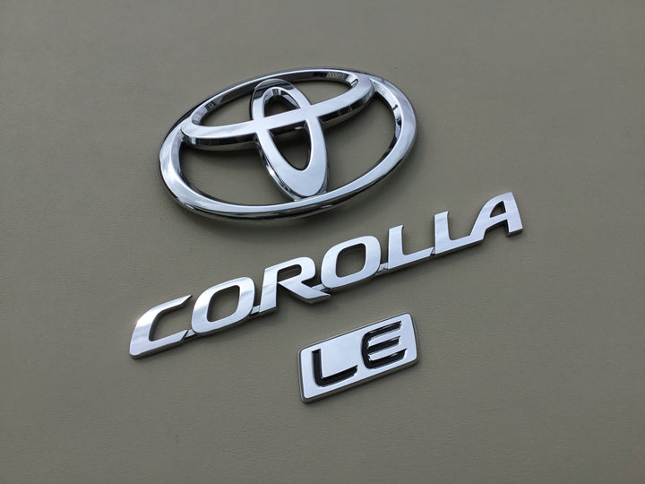 2009-2013 Toyota Corolla LE Trunk Emblem Set