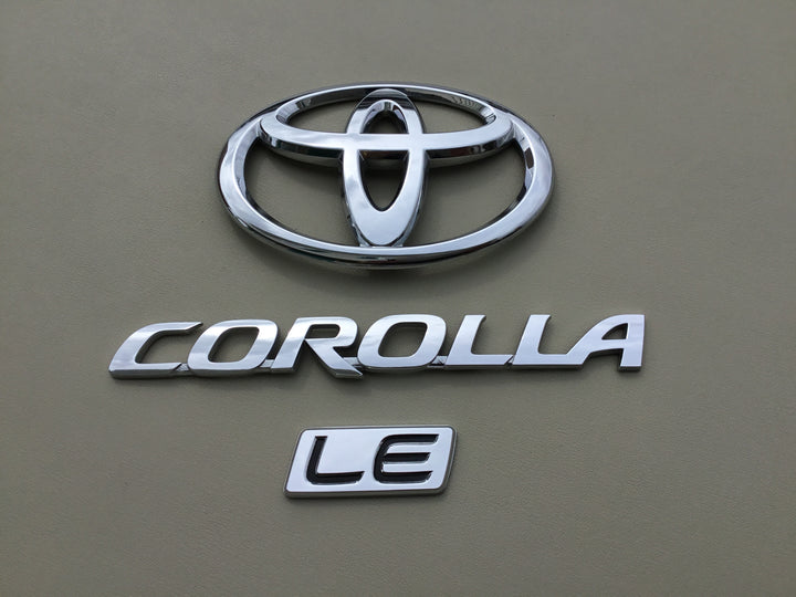 2009-2013 Toyota Corolla LE Trunk Emblem Set