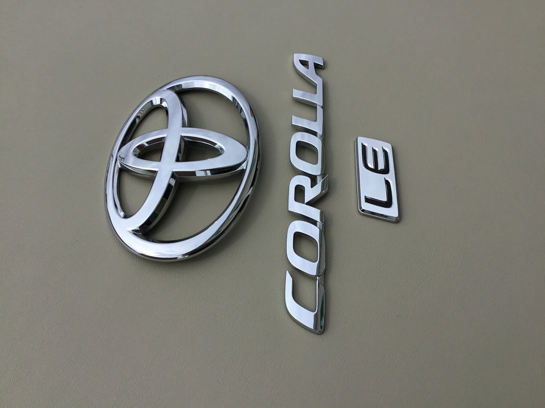 2009-2013 Toyota Corolla LE Trunk Emblem Set