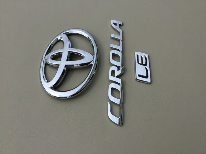 2009-2013 Toyota Corolla LE Trunk Emblem Set