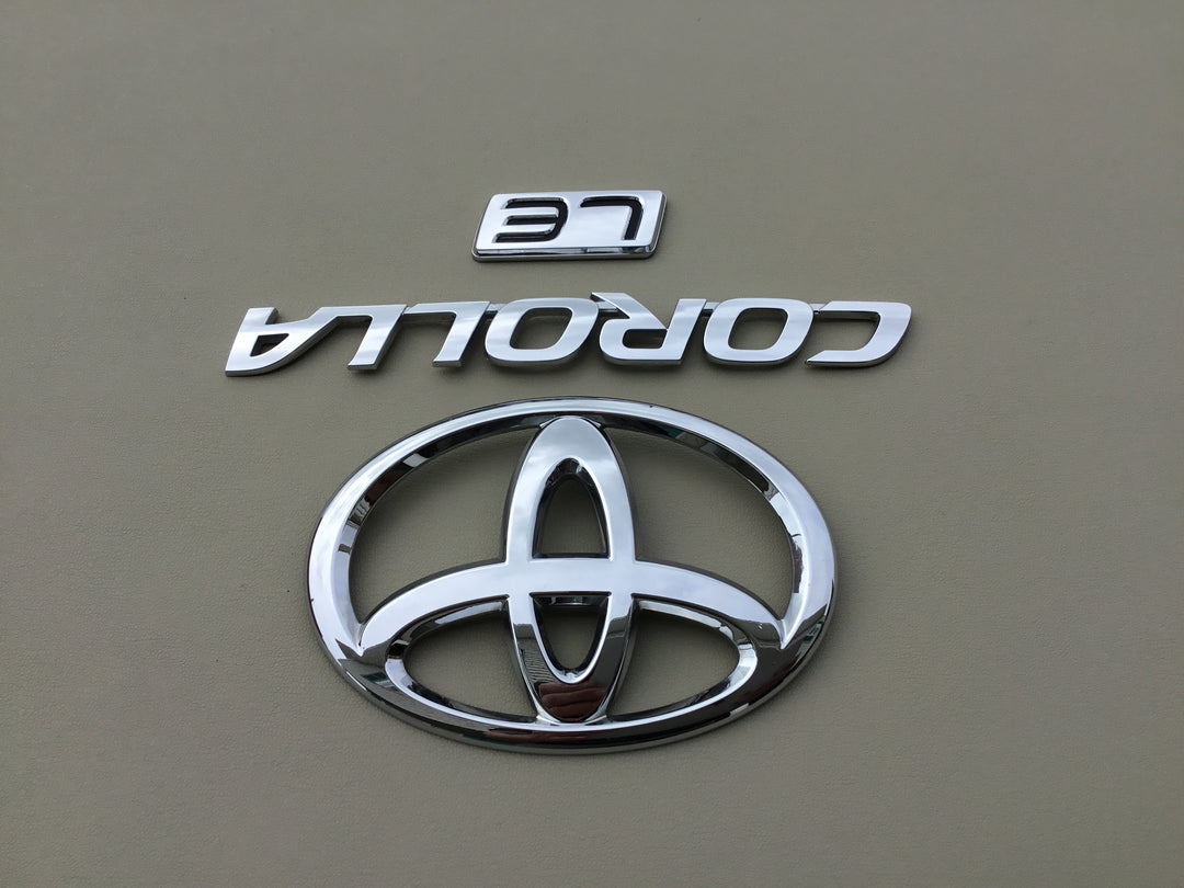 2009-2013 Toyota Corolla LE Trunk Emblem Set