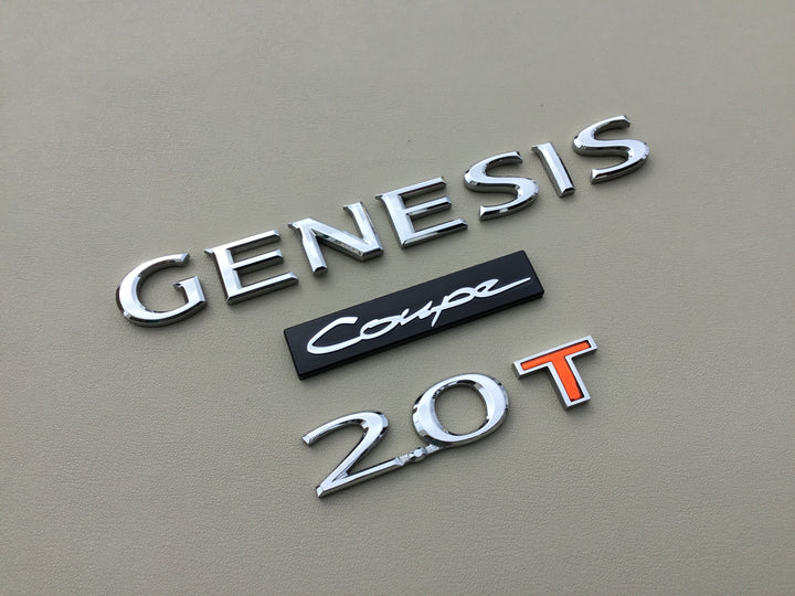 2009-2016 Hyundai Genesis Coupe 2.0T Trunk Emblem Set