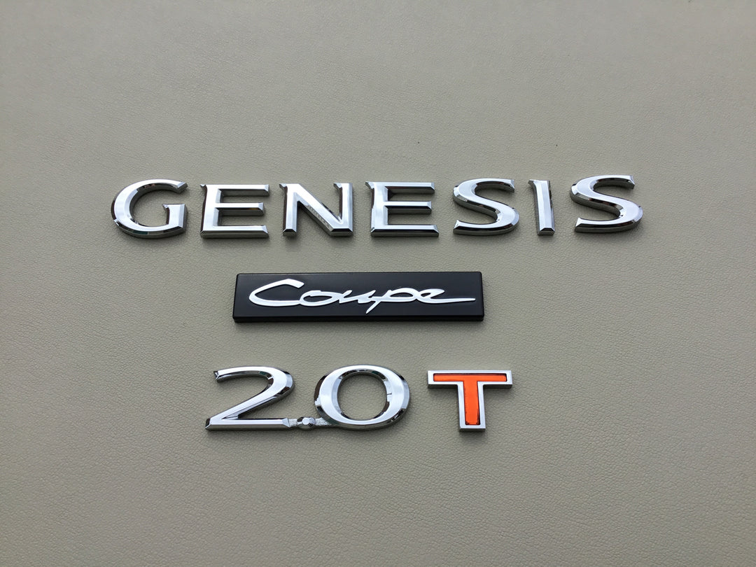 2009-2016 Hyundai Genesis Coupe 2.0T Trunk Emblem Set