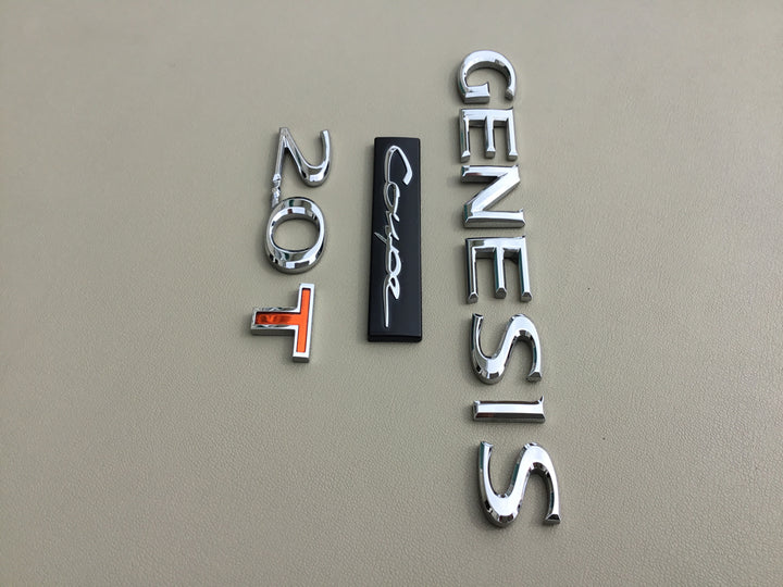 2009-2016 Hyundai Genesis Coupe 2.0T Trunk Emblem Set