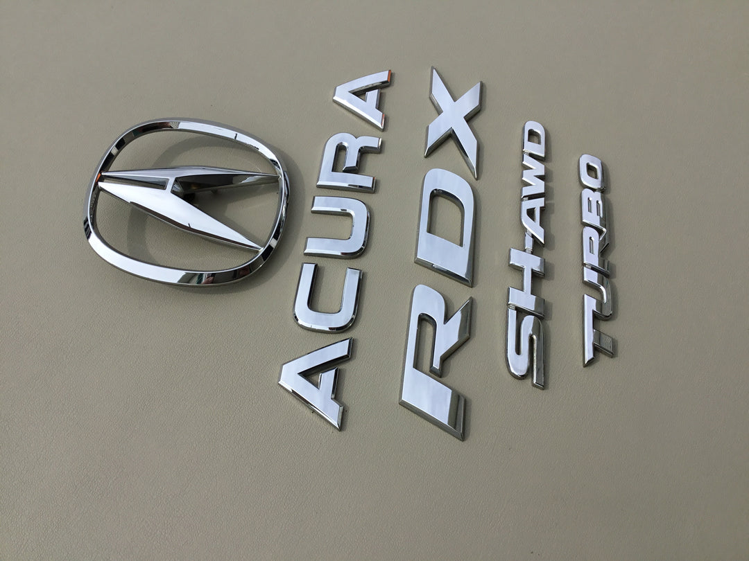 2007-2012 Acura RDX Turbo SH-AWD Tailgate Emblem Set