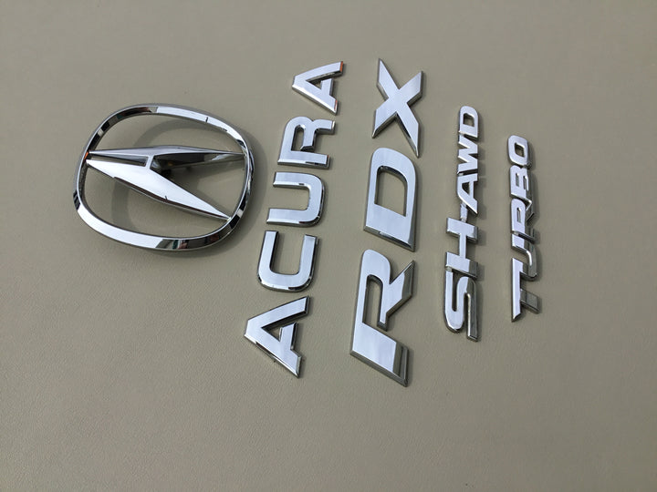 2007-2012 Acura RDX Turbo SH-AWD Tailgate Emblem Set