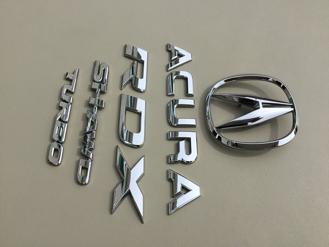 2007-2012 Acura RDX Turbo SH-AWD Tailgate Emblem Set