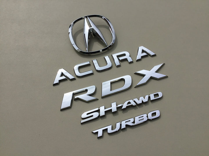 2007-2012 Acura RDX Turbo SH-AWD Tailgate Emblem Set