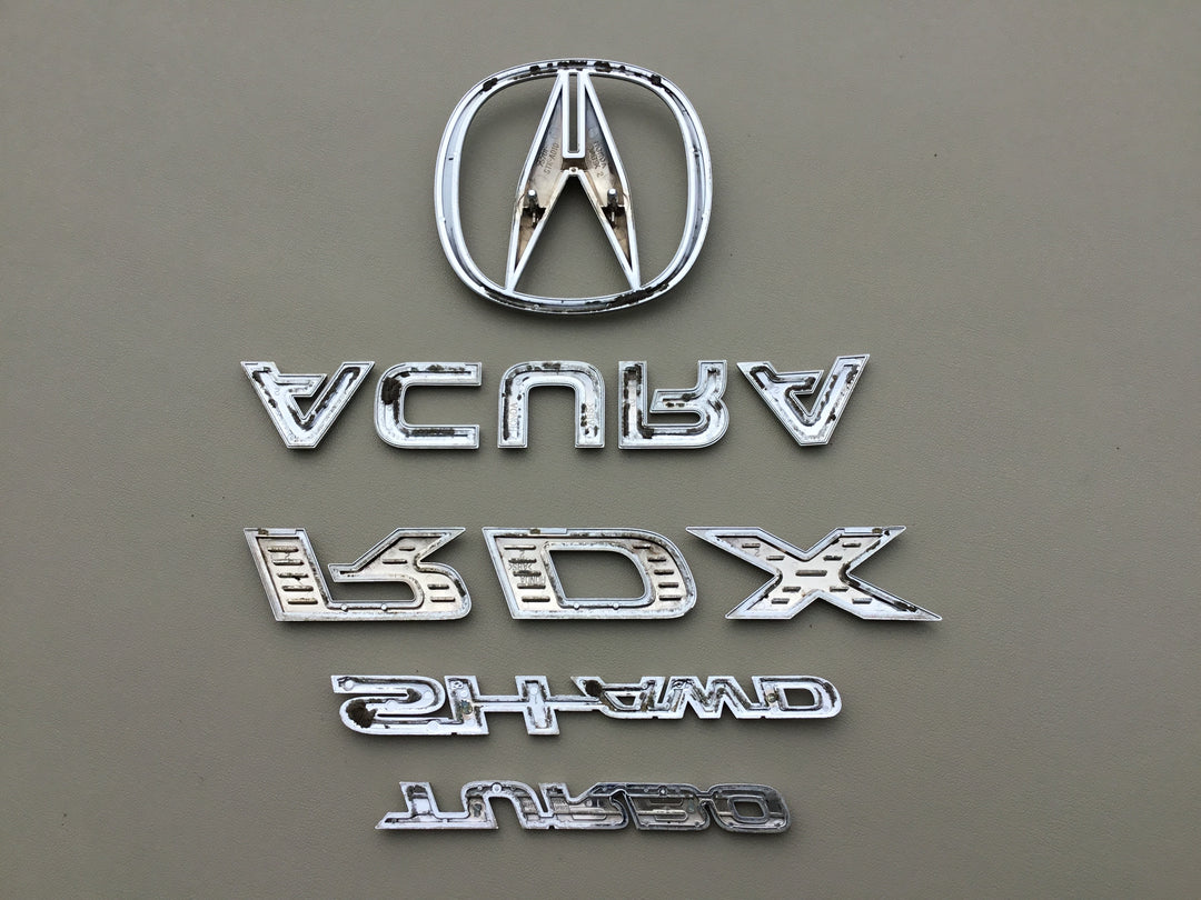 2007-2012 Acura RDX Turbo SH-AWD Tailgate Emblem Set