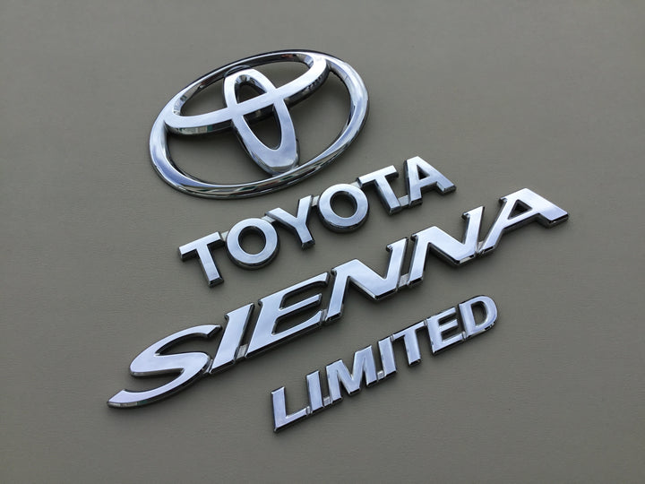 2007-2010 Toyota Sienna Limited Tailgate Emblem Set