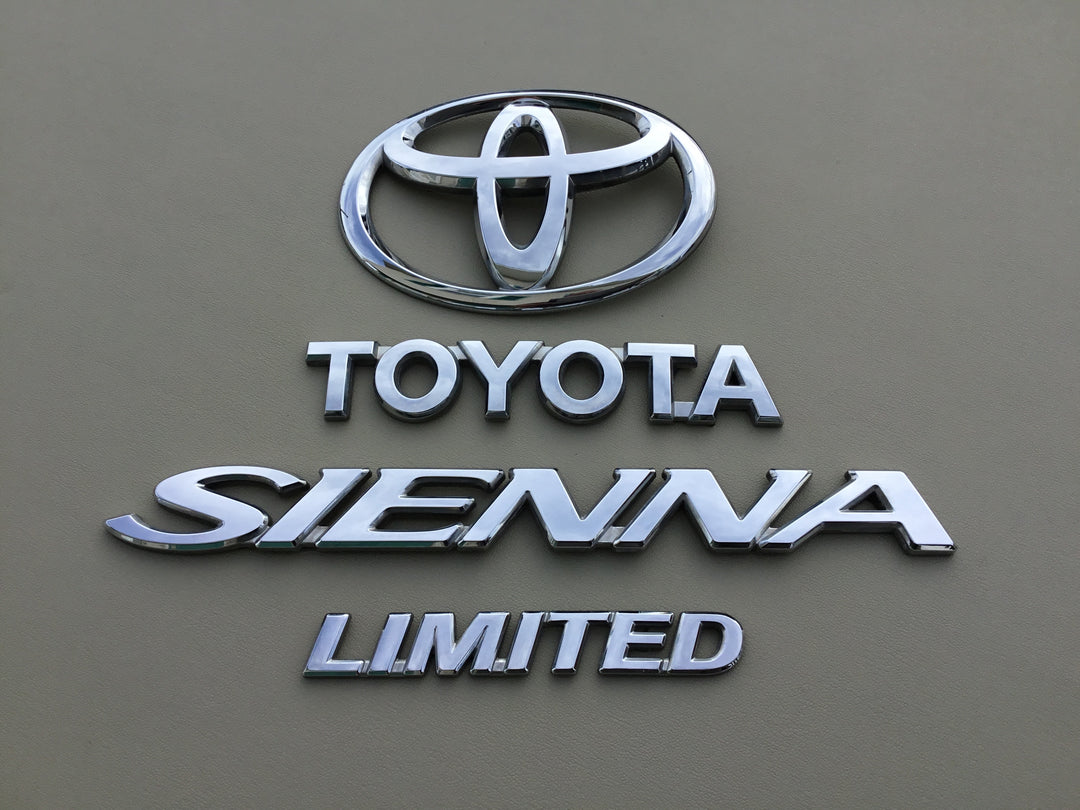 2007-2010 Toyota Sienna Limited Tailgate Emblem Set